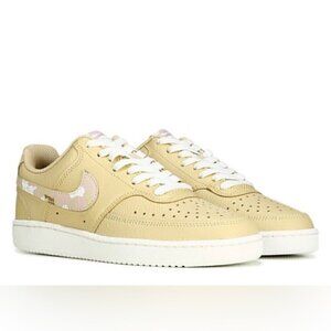 Nike Court Vision Low Sesame Camo Tan and Pink Camo Detail - 8